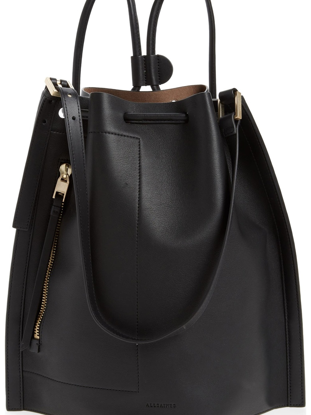 AllSaints Alpha Leather Backpack